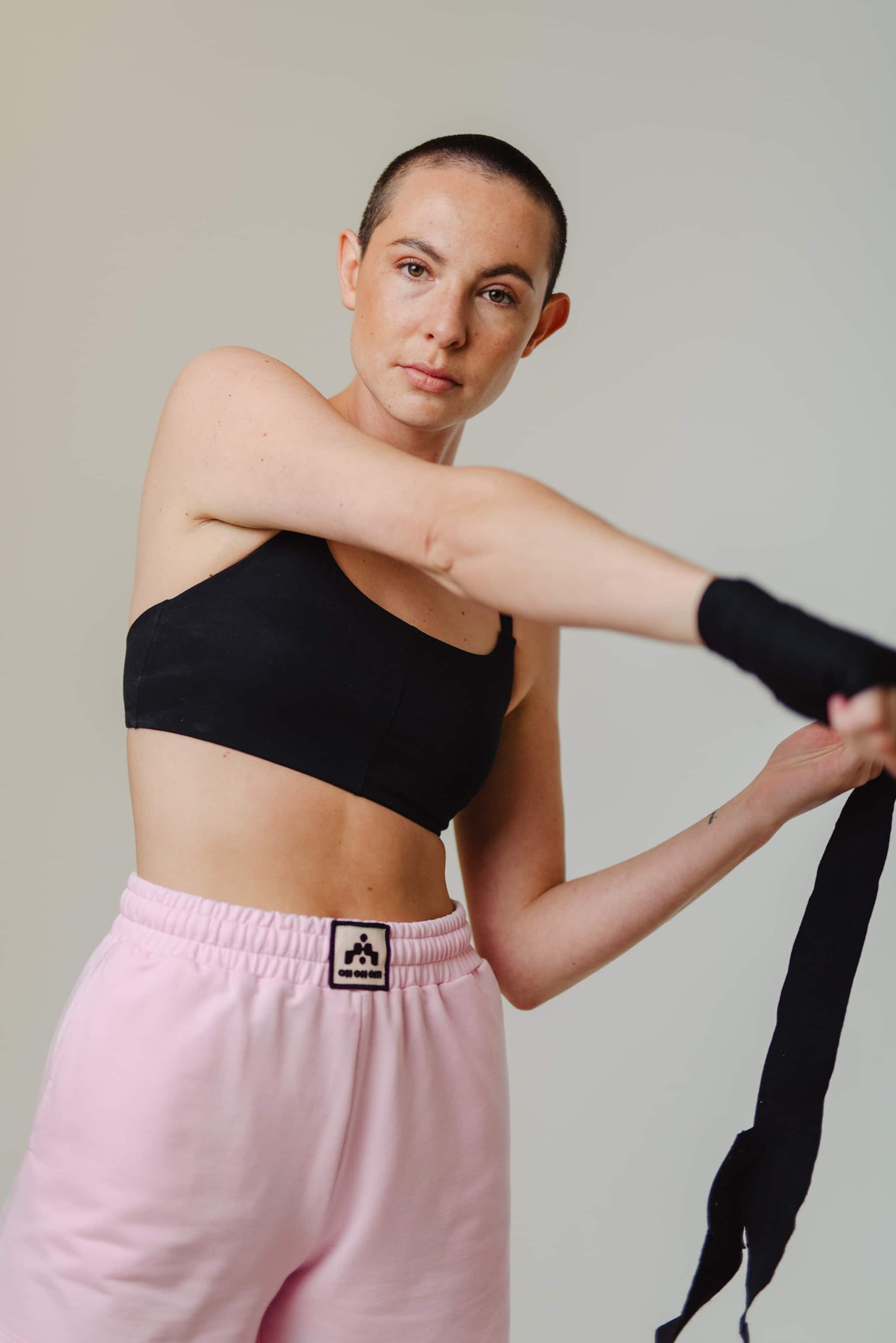 TECH SHORTS RELAXED FIT FRONT LABEL candy